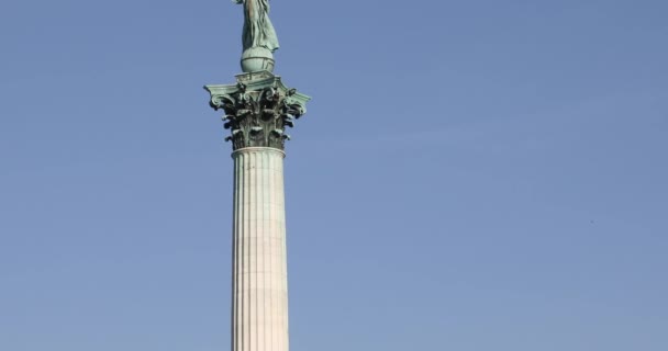 Budapest Ungarn Januar 2019 Ein Blick Auf Den Heldenplatz — Stockvideo