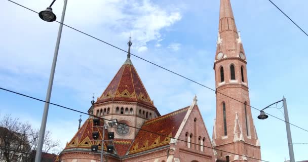 Церква в Будапешті 2 — стокове відео