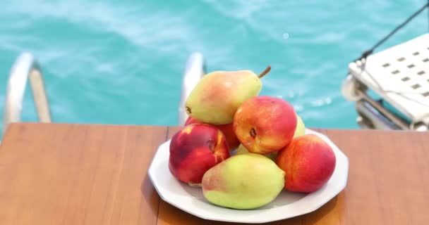 Fructe Proaspete Vară Fundal Mare — Videoclip de stoc