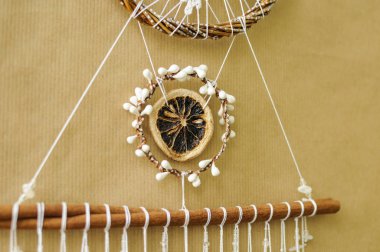 Tarçın sopa ile closeup detayları dreamcatcher 