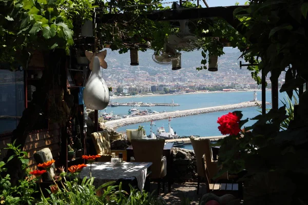 Alanya Alanya Yarımadası Limandan Görünümü Türk Rivierası — Stok fotoğraf