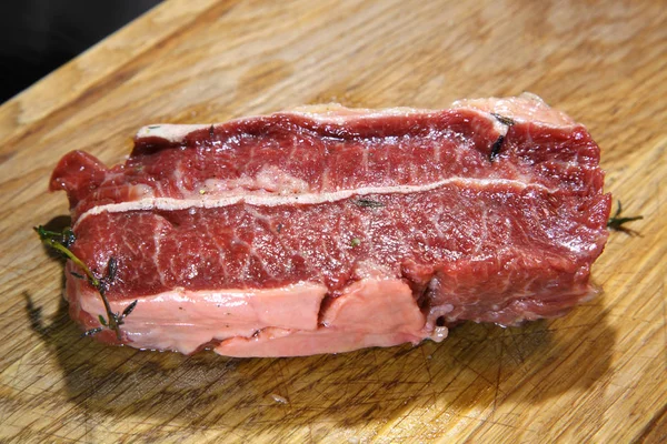 Raw Fresh Meat Steak Beef Steak Top Blade — Stock Photo, Image