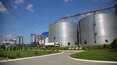 Fabrika karma yemleri imalatı için. Bileşik bitki besleme. Yem fabrikası. 