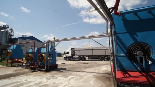 Ladyzhin Ukraine Agosto 2018 Fábrica Para Produção Forragens Mistas Planta — Vídeo de Stock