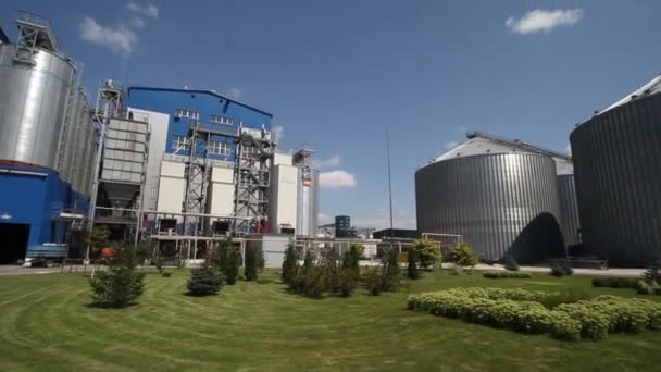 Feed Mill Compound Feed Plant Fabriek Voor Productie Van Gemengde — Stockvideo