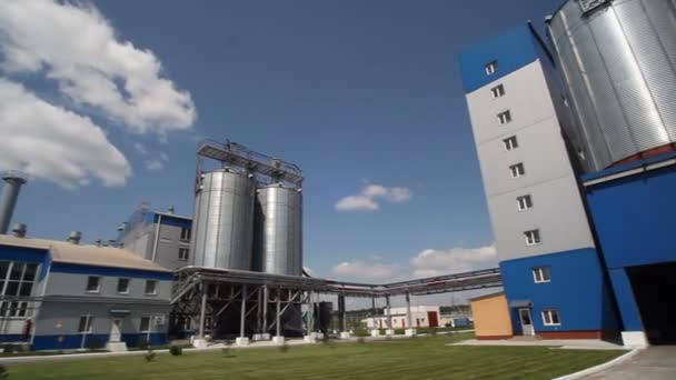 Feed Mill Planta Piensos Compuestos Fábrica Para Producción Forrajes Mixtos — Vídeos de Stock