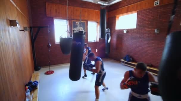 Vinnitsa Ucrania Agosto 2018 Entrenamiento Boxeadores Equipo Boxeadores Ucrania Futuro — Vídeo de stock