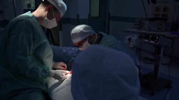 Vinnitsa Oekraïne Mei 2019 Chirurgie Pols Naaien Het Team Van — Stockvideo