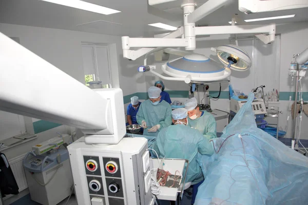 Vinnitsa Ukraine May 2019 Surgery Sew Wrist Team Neurosurgeons Traumatologists Royalty Free Stock Images