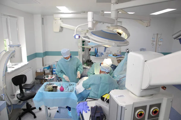 Vinnitsa Ukraine May 2019 Surgery Sew Wrist Team Neurosurgeons Traumatologists Stock Picture