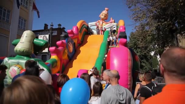 Vinnitsa Ukraine Oktober 2019 Video Set City Festival Children Play — Wideo stockowe