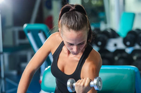 Vinnytsia Ukraine July 2014 Young Girls Doing Fitness Exercises Gym — Stock Photo, Image