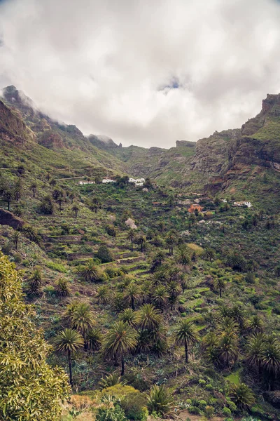 Masca Tenerife Incroyable Village Montagne Également Connu Sous Nom Européen — Photo