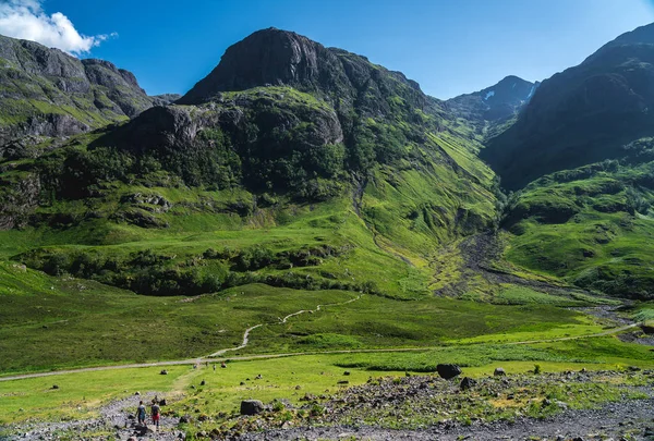 Beskåda Tre Systrarna Bergen Glencoe Valley Har Utsetts Till Bästa — Stockfoto