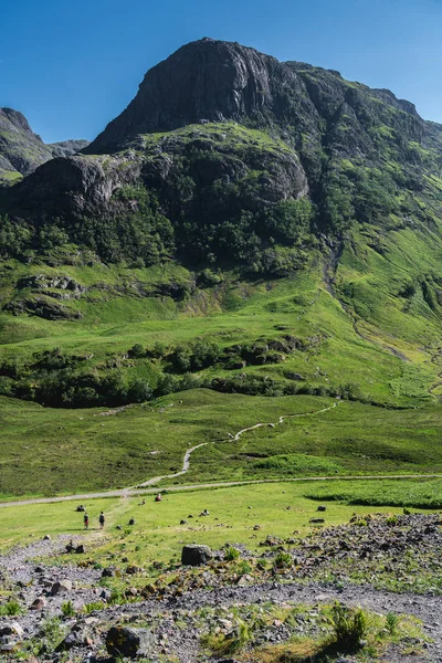 Vista Das Montanhas Das Três Irmãs Glencoe Valley Foi Nomeada — Fotografia de Stock