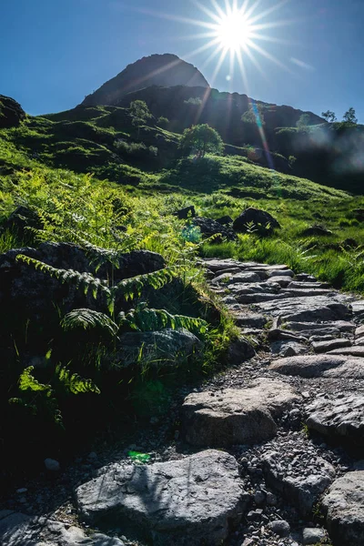 Beskåda Tre Systrarna Bergen Glencoe Valley Har Utsetts Till Bästa — Stockfoto