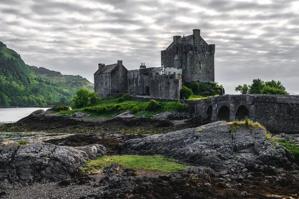Castillo Eilean Donan Situado Cerca Isla Skye Escocia Reino Unido — Foto de Stock