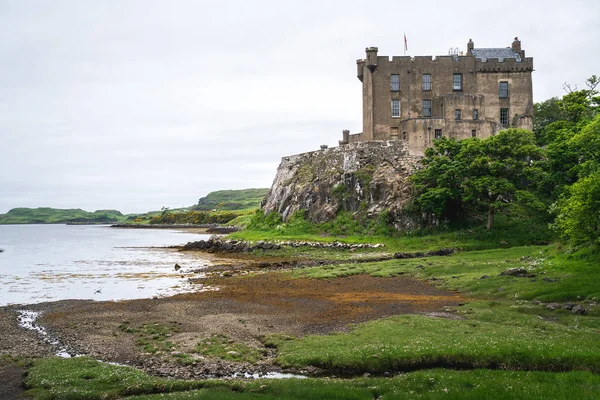 Dunvegan Castle Día Sombrío Escocia Reino Unido — Foto de Stock