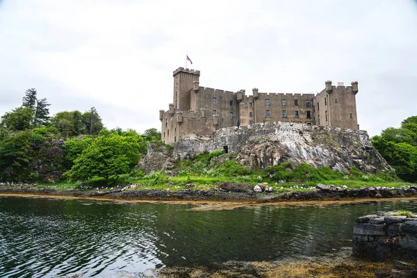 Dunvegan Castle Día Sombrío Escocia Reino Unido — Foto de Stock