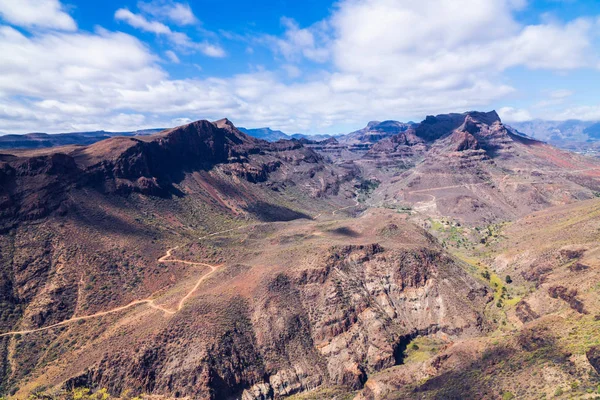 Degollada de las Yeguas Canyon, Gran Canaria Spanje. — Stockfoto