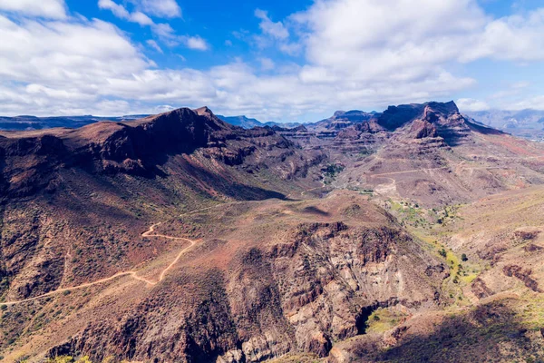 Degollada de las Yeguas Canyon, Gran Canaria Spanje. — Stockfoto