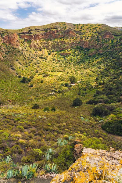 Bandama Crater, an extinct volcano on gran canaria, Spain. Great — Stock Photo, Image