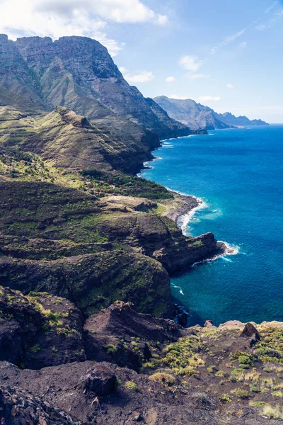 Playa de Guayedra beach, Tamadaba Natural Park on the coast — Stock Photo, Image