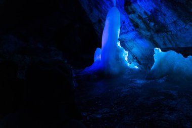 Dachstein Giant Ice Cave, Austria. Amazing cave with Ice Formati clipart
