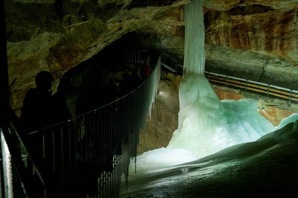 Dachstein Giant Ice Cave, Austria. Amazing cave with Ice Formati