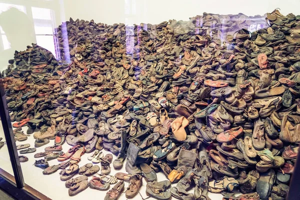 Auschwitz toplama kampı, Polonya - 11 Ağustos 2019: 