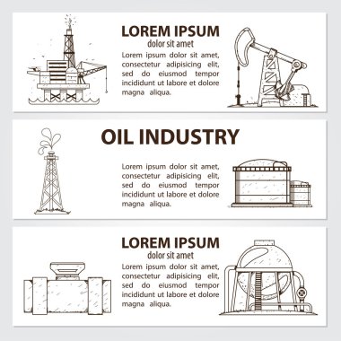 Kartları, ya da afiş veya kitapçık vektör güneş, güneş panelleri, petrol, yel değirmeni, baraj ve el yazısı vintage yazı kümesidir. Tek renkli illüstrasyon izole beyaz arka plan üzerinde