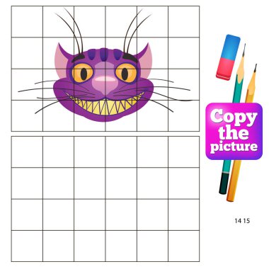 Copy the picture of a children's educational game. clipart