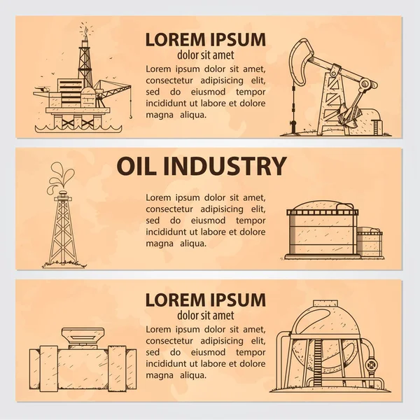 Set Van Kaarten Spandoek Boekje Van Vector Zon Zonnepanelen Olie — Stockvector