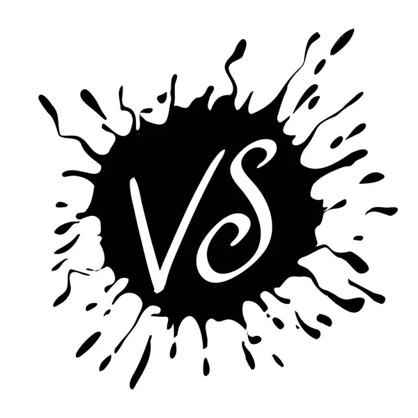 Symbol Konfrontace Ručně Kreslenou Vektorové Ilustrace Izolované Bílém Pozadí — Stockový vektor