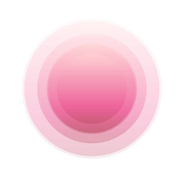 Pink button isolated on white background. Vector illustration for web sites, mobile applications.