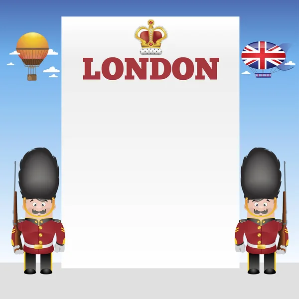 Londen Sjabloon Voor Ontwerp Van Toeristische Posters Brochures Andere Artikelen — Stockvector