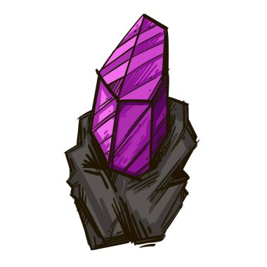 Crystal, mineral, kıymetli taş beyaz arka plan üzerinde