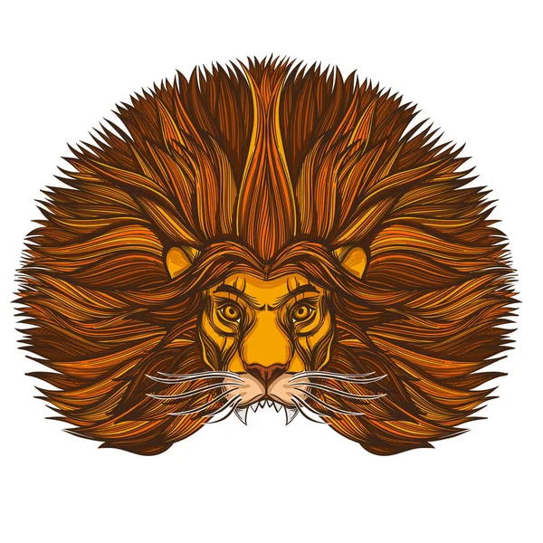 Lion Rastaman Culture Consommation Cannabis — Image vectorielle