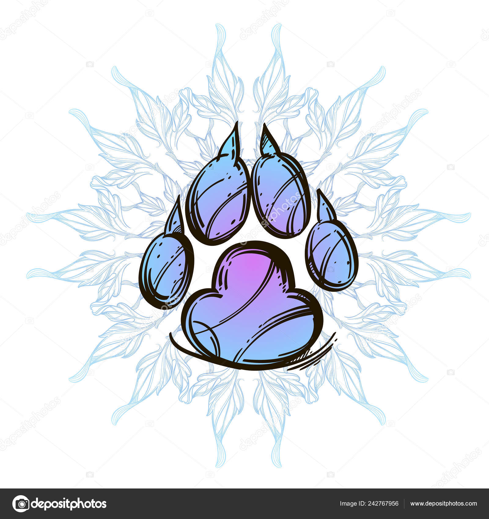Free Free Wolf Paw Svg 699 SVG PNG EPS DXF File