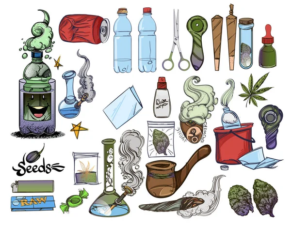 Marijuana Culture Culture Cannabis — Image vectorielle