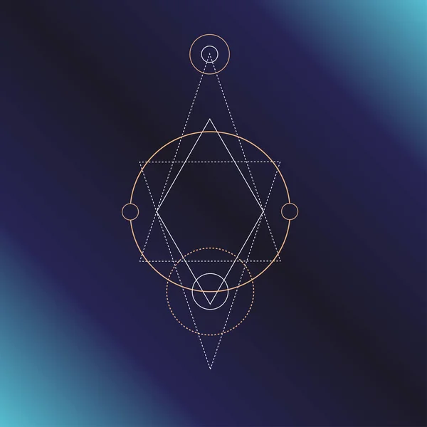 Ιερή Γεωμετρία Σύμβολο Θέματα Αλχημείας Θρησκεία Φιλοσοφία Αστρολογία Και Πνευματικότητα — Διανυσματικό Αρχείο