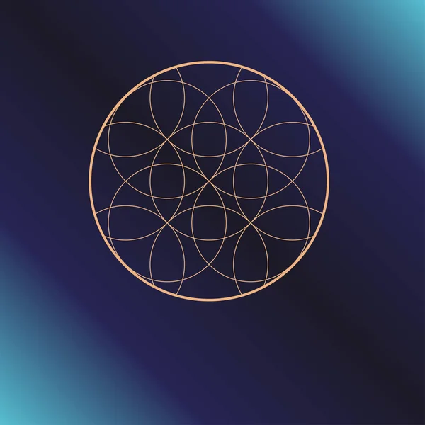 Symbol Hellig Geometri Alkymi Religion Filosofi Astrologi Åndelige Temaer Vektorillustrasjon – stockvektor