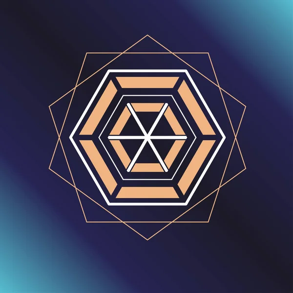 Símbolo Geometria Sagrada Alquimia Religião Filosofia Astrologia Espiritualidade Temas Ilustração —  Vetores de Stock