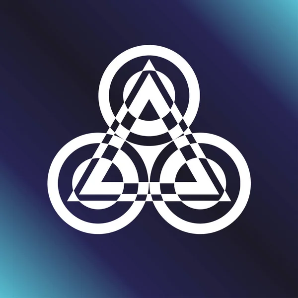 Símbolo Geometría Sagrada Alquimia Religión Filosofía Astrología Espiritualidad Ilustración Vectorial — Vector de stock