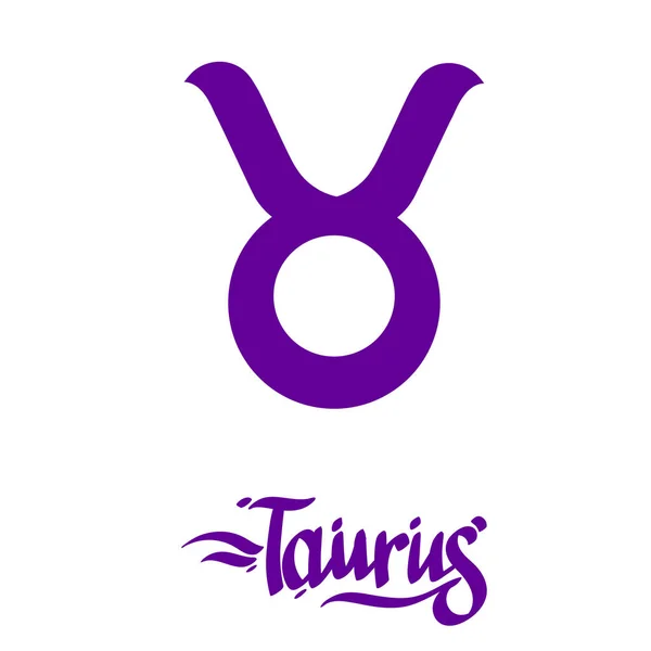 Souhvězdí Taurus. Schematické znázornění příznaků zvěrokruhu. — Stockový vektor