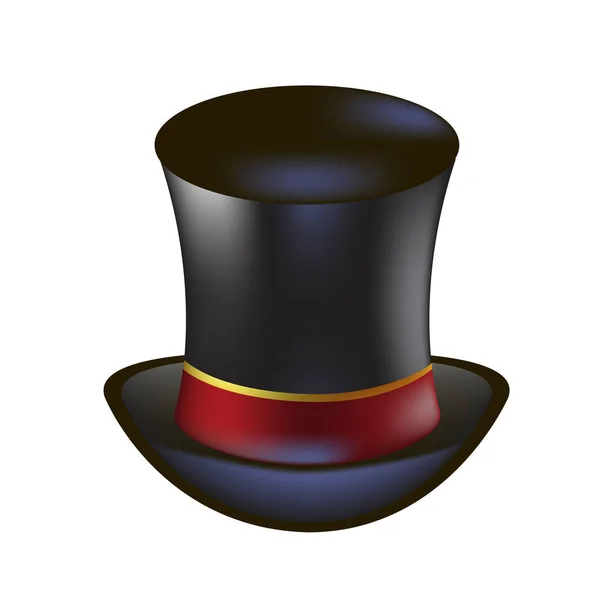 Mad Hatter hat from the collection of Alice characters in Wonderland. — Stock Vector