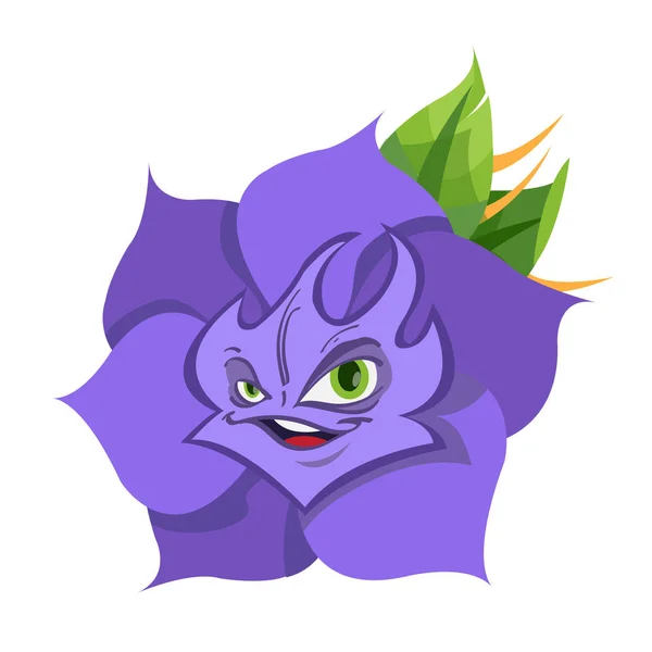 Flor del Jardín de la Reina de la colección de personajes de Alicia en el País de las Maravillas . — Vector de stock