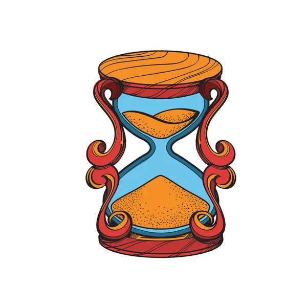 Reloj de arena. Colección de hadas mágicas . — Vector de stock