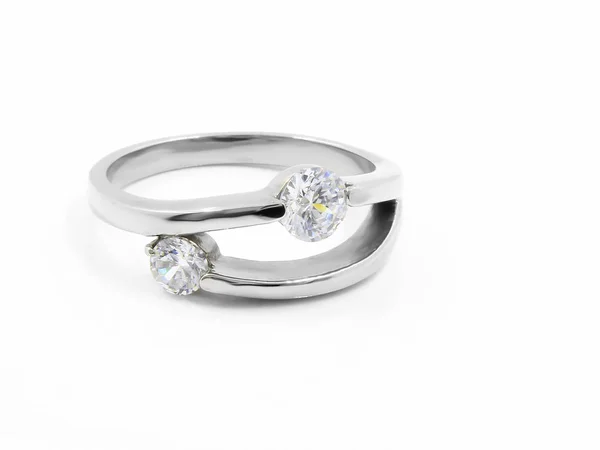 結婚指輪 ステンレス鋼 背景色 — ストック写真