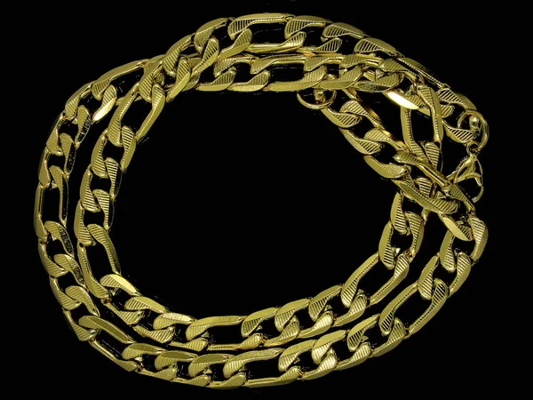 Mücevher Zinciri Paslanmaz Çelik Bir Arka Plan Rengi — Stok fotoğraf